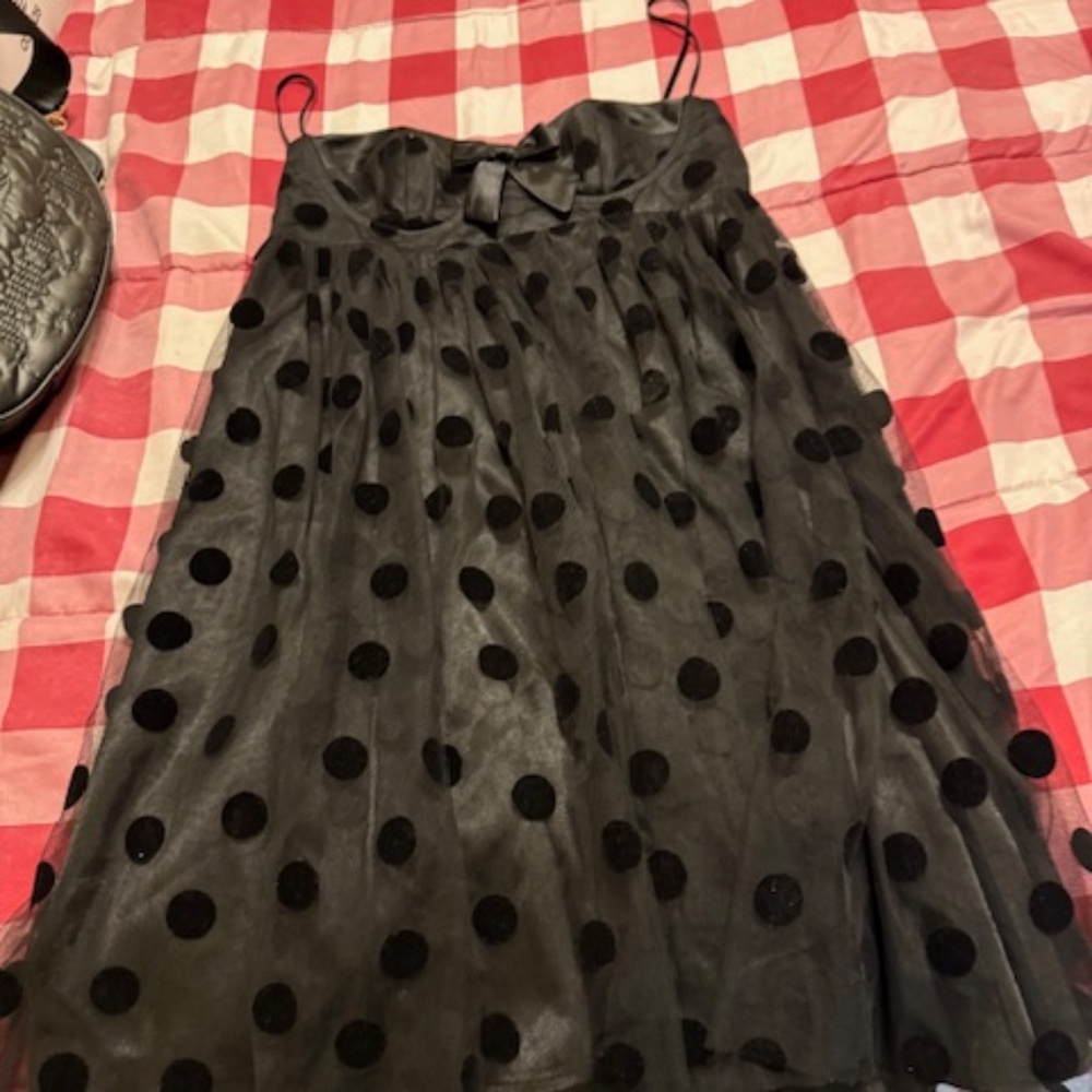 Vintage Betsey Johnson polka dot dress size 0